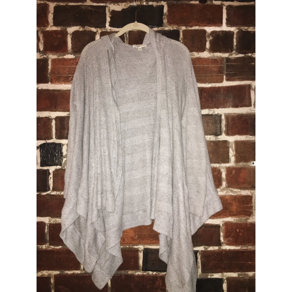 American Eagle Asymmetrical Hooded Cardigan